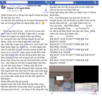 Hình ảnh du học sinh bị tai nạn lao động bên Hàn Quốc.(Thông tin trong Cộng đồng Du học Hàn Quốc)