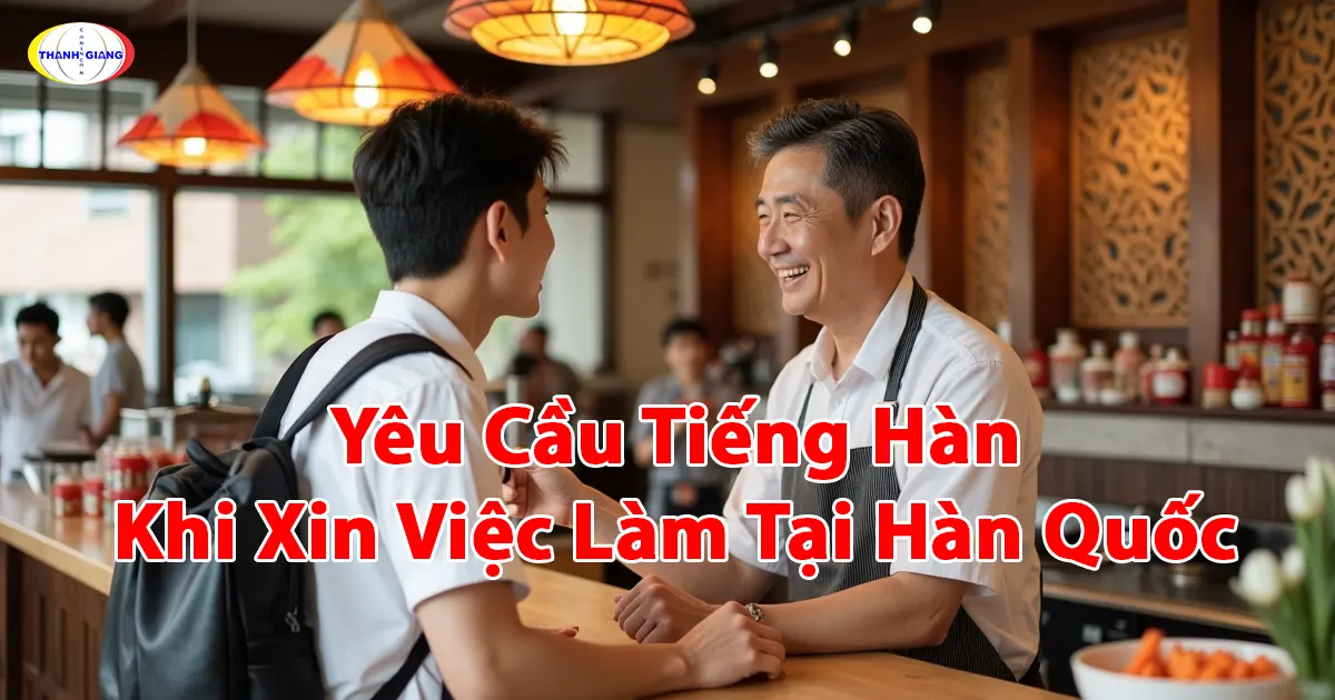 Yêu Cầu Tiếng Hàn Khi Xin Việc Làm Tại Hàn Quốc – Thanh Giang