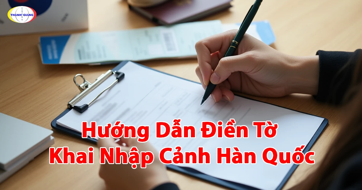 Hướng Dẫn Điền Tờ Khai Nhập Cảnh Hàn Quốc Cùng Thanh Giang