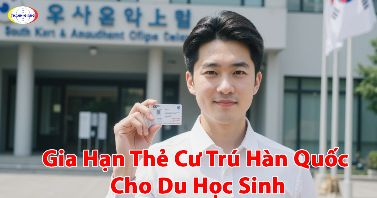 Gia Hạn Thẻ Cư Trú Hàn Quốc Cho Du Học Sinh Cùng Thanh Giang