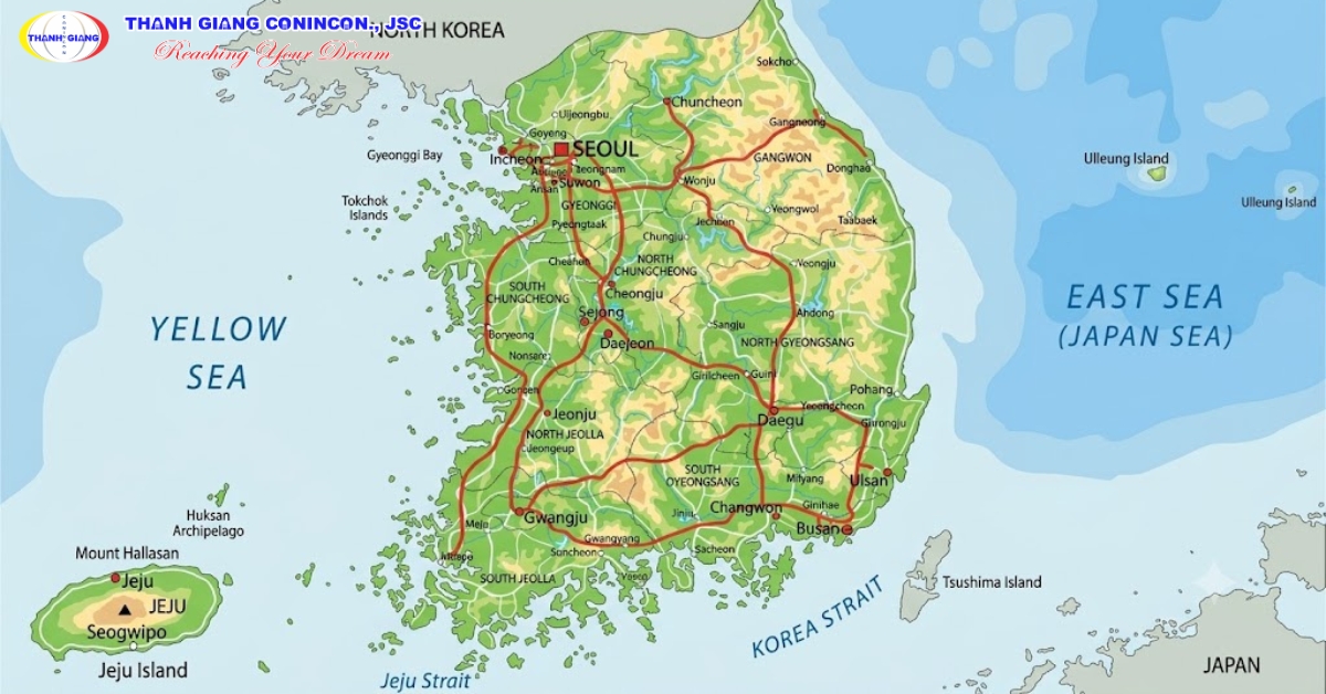 Diện tích Hàn Quốc